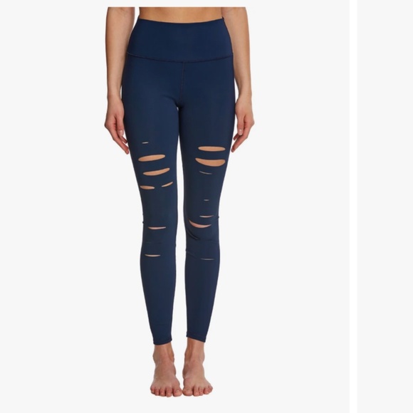 ALO Yoga Pants - Alo Yoga Ripped Warrior Shredded Yoga Leggings